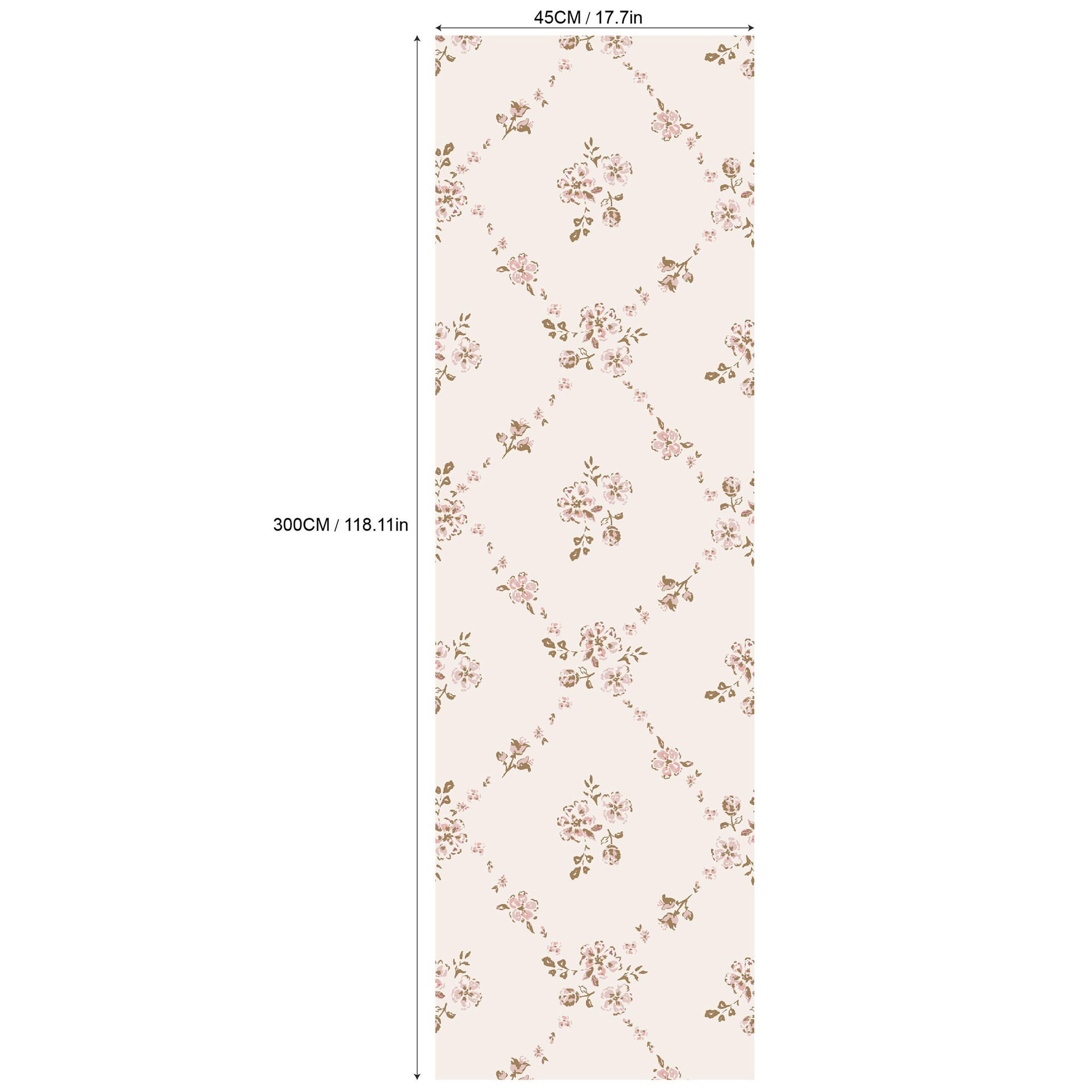 Baby Nursery Decor Girl - Selbstklebende Tapete für die Wand, rosa