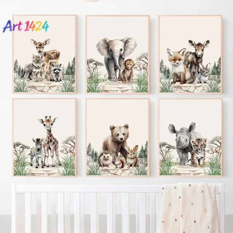 1 Stück (ohne Rahmen) Elefant  – Baby Nursery Frames Bewertung und Preis