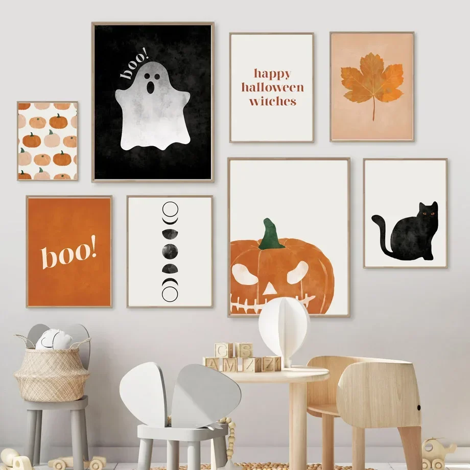 Katze Halloween Soul Kürbis Wa – Baby Nursery Decor Girl Bewertung und Preis